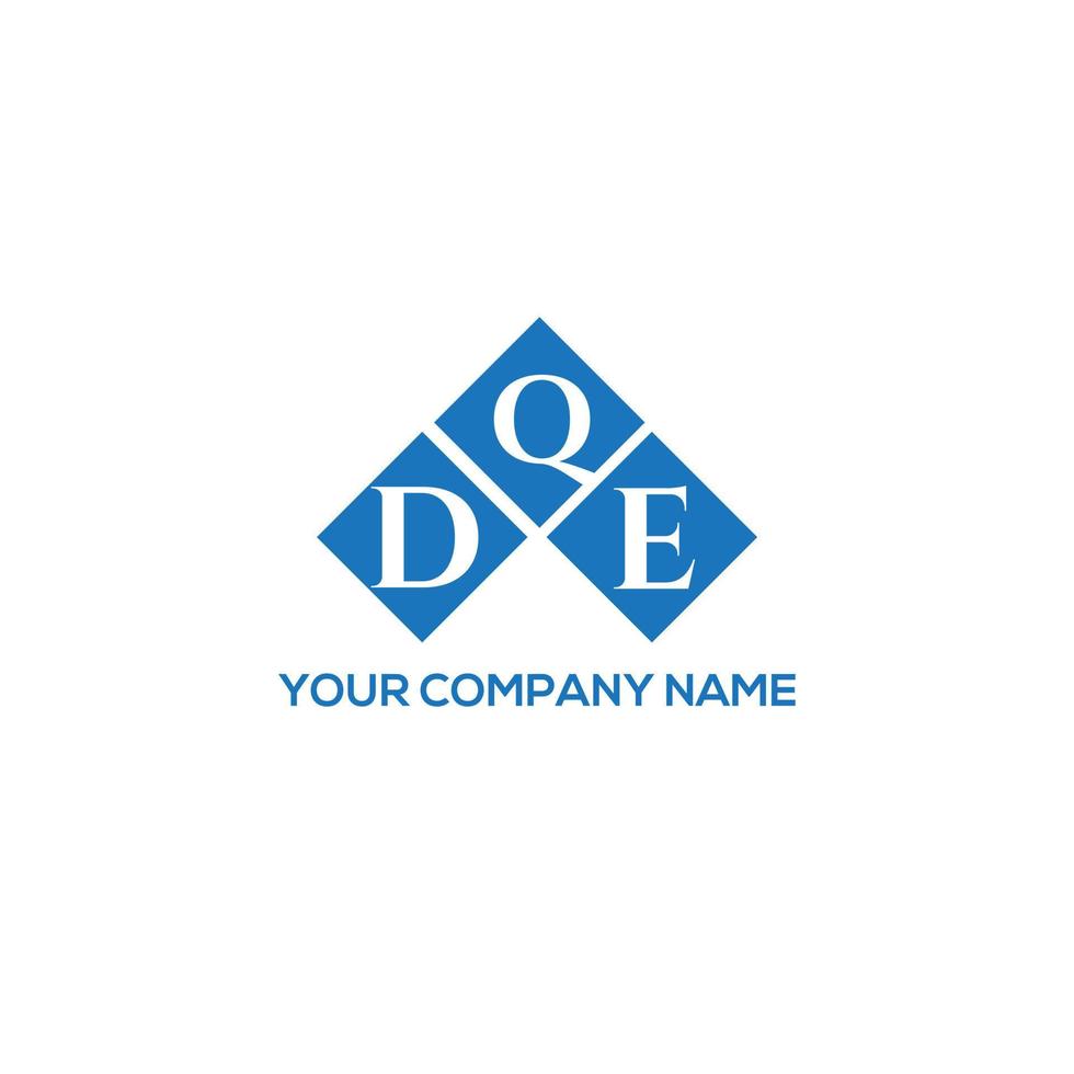 DQE letter logo design on white background. DQE creative initials letter logo concept. DQE letter design. vector