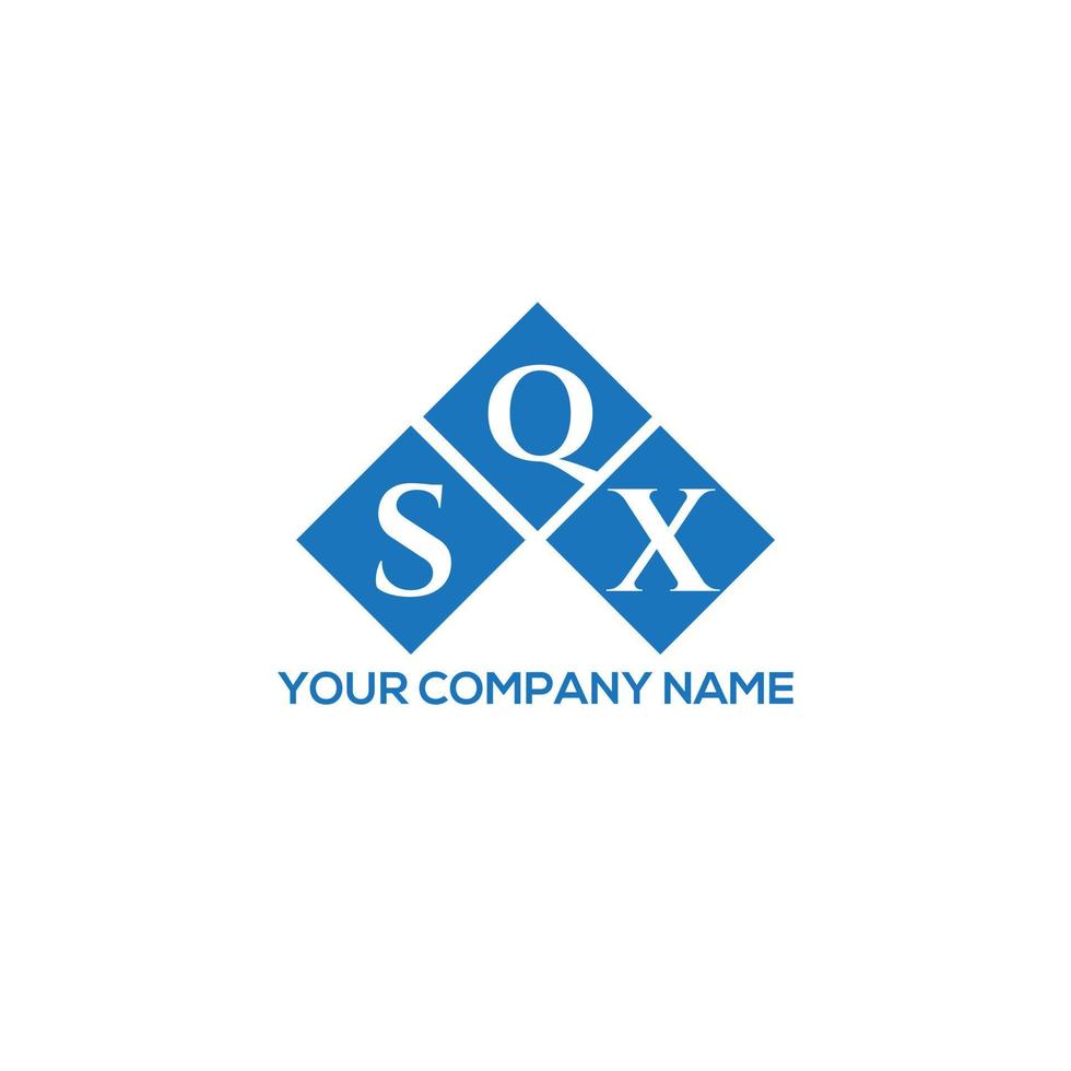 SQX letter logo design on white background. SQX creative initials letter logo concept. SQX letter design. vector
