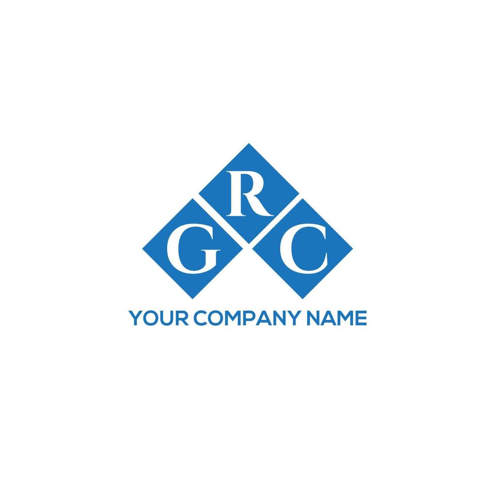 GRC letter logo design on white background. GRC creative initials letter logo concept. GRC letter design. vector