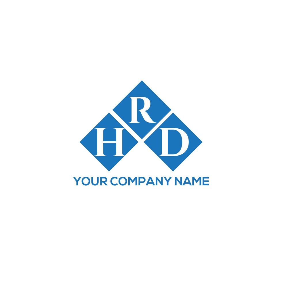 HRD letter logo design on white background. HRD creative initials letter logo concept. HRD letter design. vector