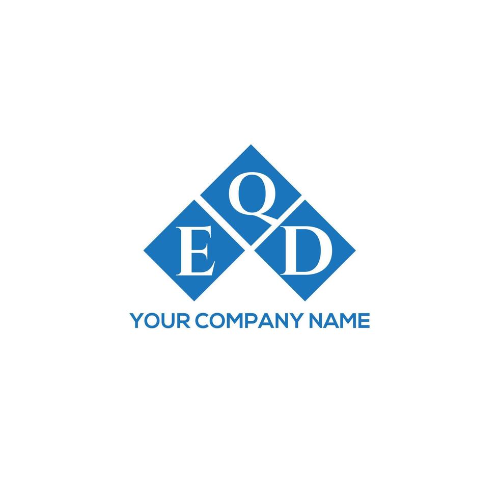 QED letter logo design on white background. QED creative initials letter logo concept. QED letter design. vector
