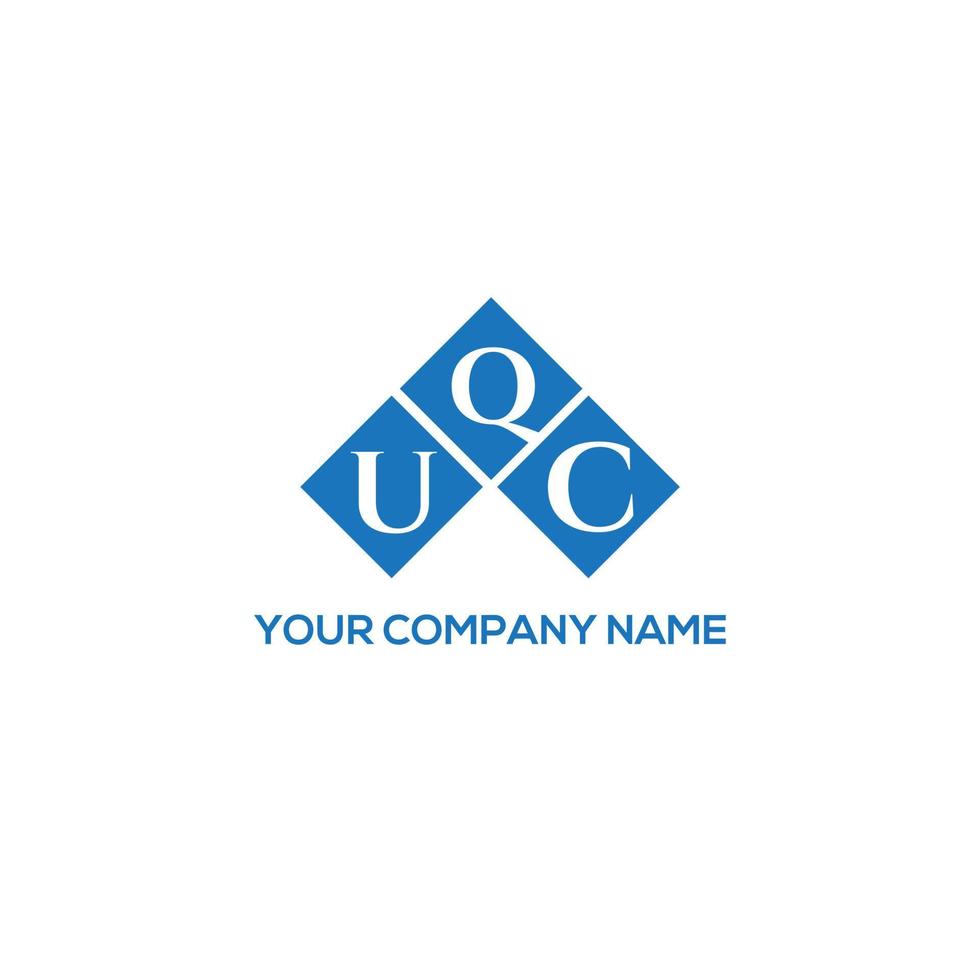 diseño de logotipo de letra uqc sobre fondo blanco. concepto de logotipo de letra de iniciales creativas uqc. diseño de letras uqc. vector