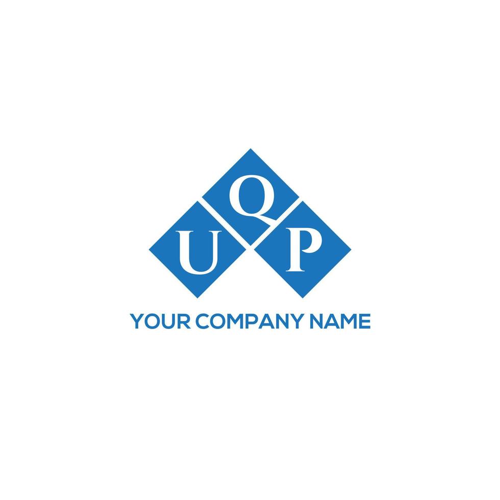 diseño de logotipo de letra uqp sobre fondo blanco. concepto de logotipo de letra de iniciales creativas uqp. diseño de letras uqp. vector