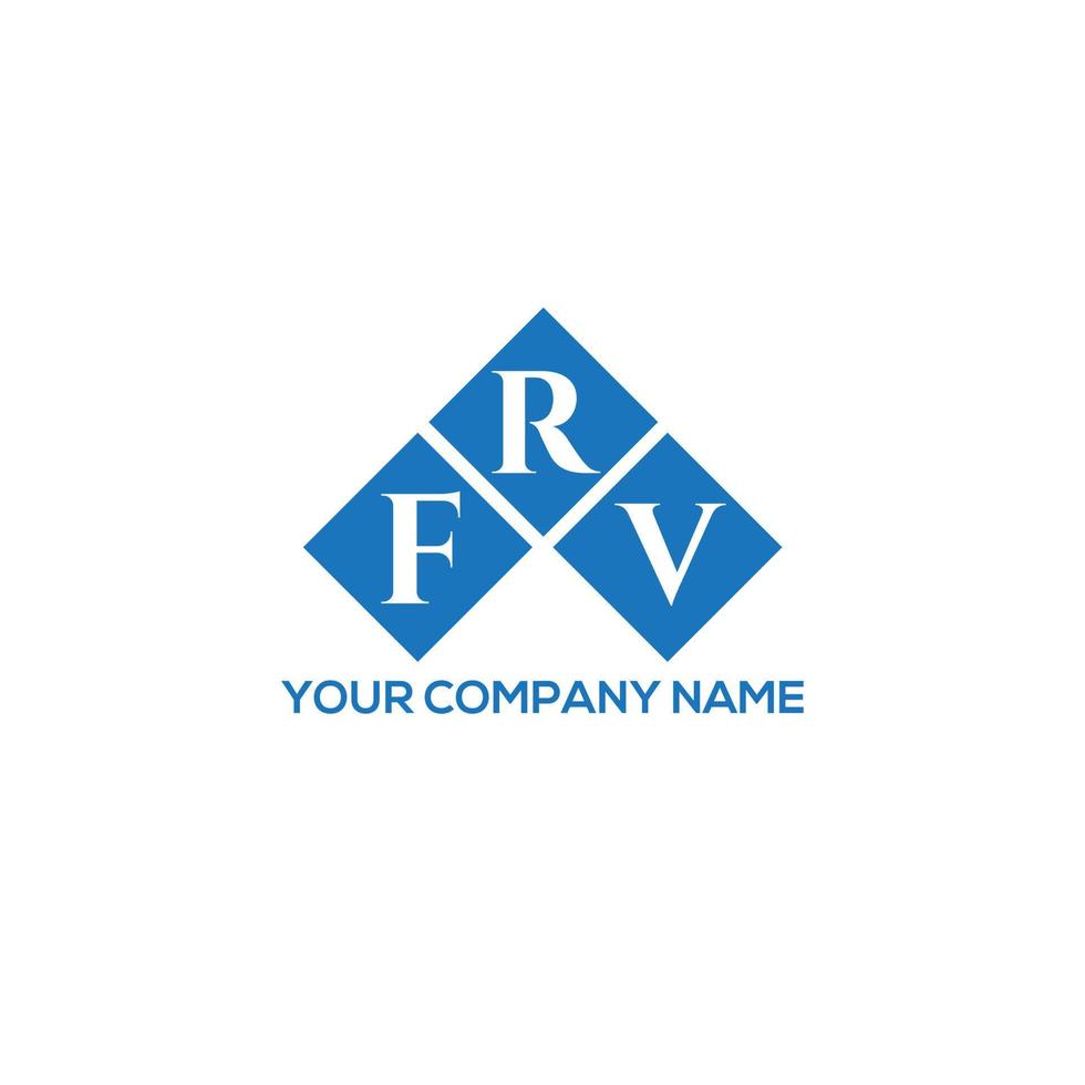 FRV creative initials letter logo concept. FRV letter design.FRV letter logo design on white background. FRV creative initials letter logo concept. FRV letter design. vector