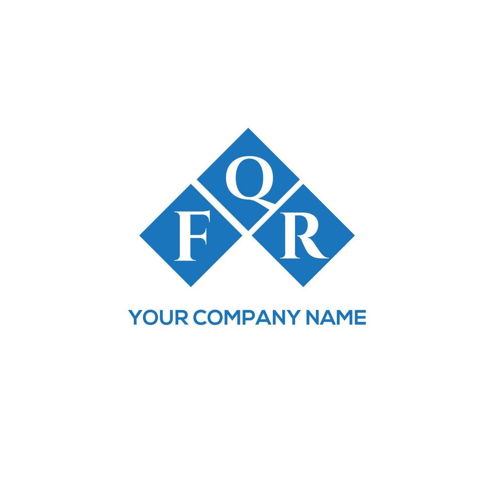 . diseño de la letra fqr.diseño del logotipo de la letra fqr sobre fondo blanco. concepto de logotipo de letra de iniciales creativas fqr. diseño de la letra fqr.diseño del logotipo de la letra fqr sobre fondo blanco. F vector