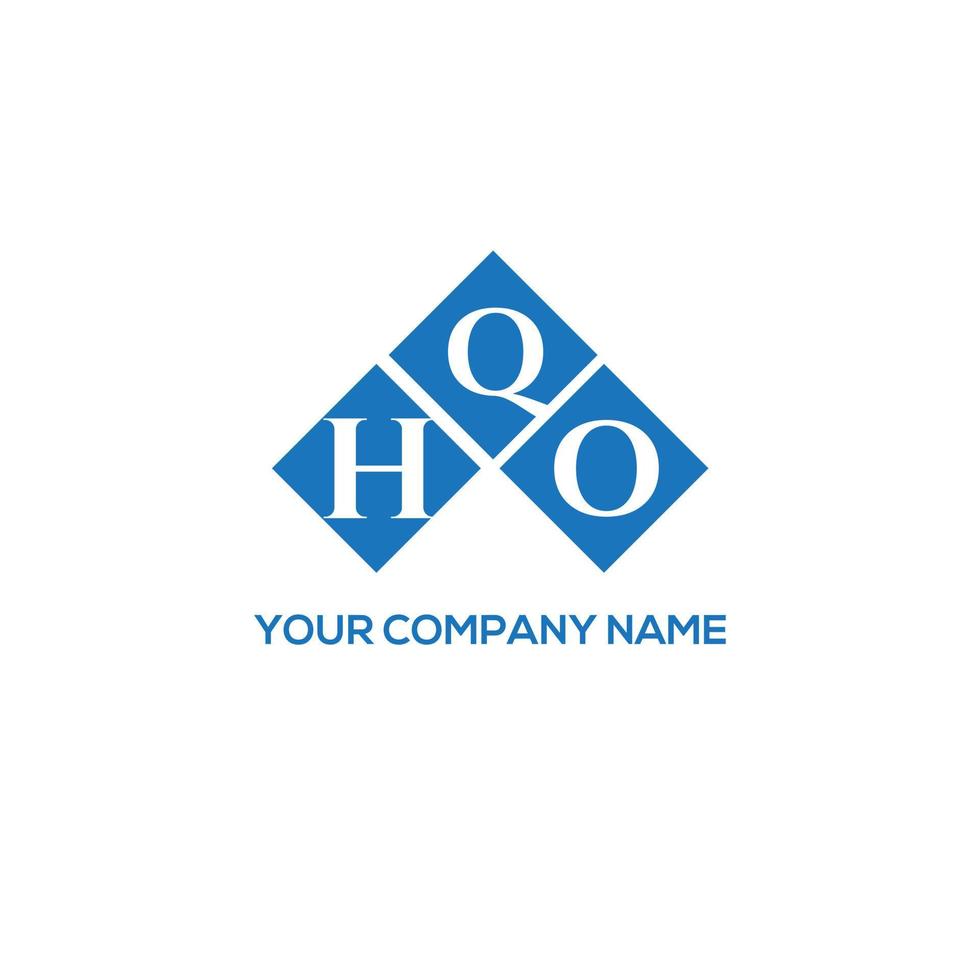 HQO letter logo design on white background. HQO creative initials letter logo concept. HQO letter design. vector