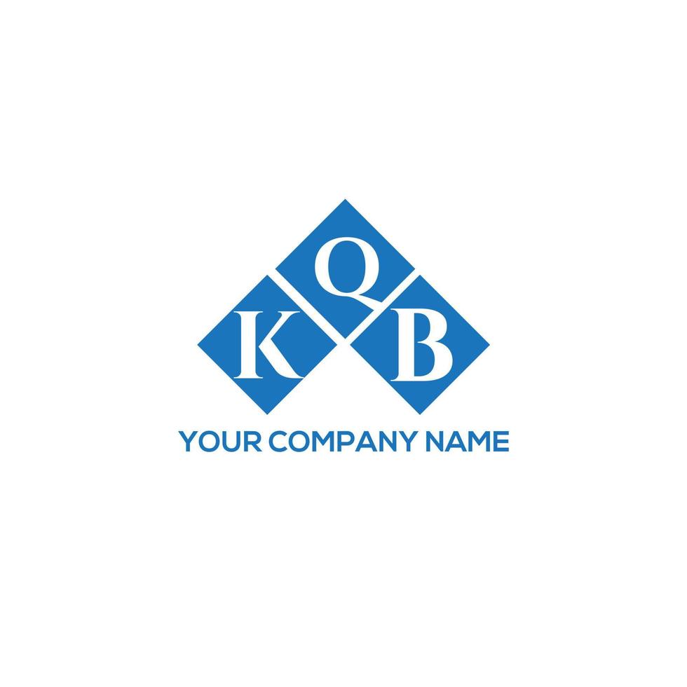 concepto de logotipo de letra de iniciales creativas kqb. Diseño de letras kqb. Diseño de logotipo de letras kqb sobre fondo blanco. concepto de logotipo de letra de iniciales creativas kqb. diseño de letras kqb. vector