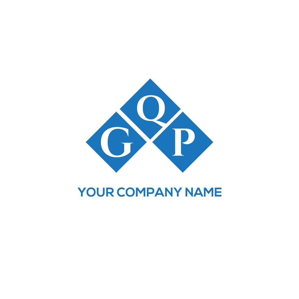 GQP letter logo design on white background. GQP creative initials letter logo concept. GQP letter design. vector