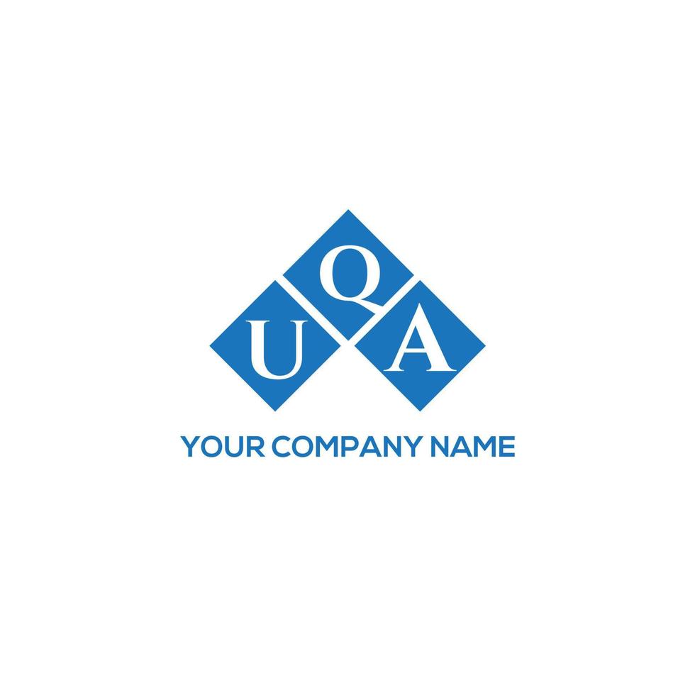 QUA letter logo design on white background. QUA creative initials letter logo concept. QUA letter design. vector