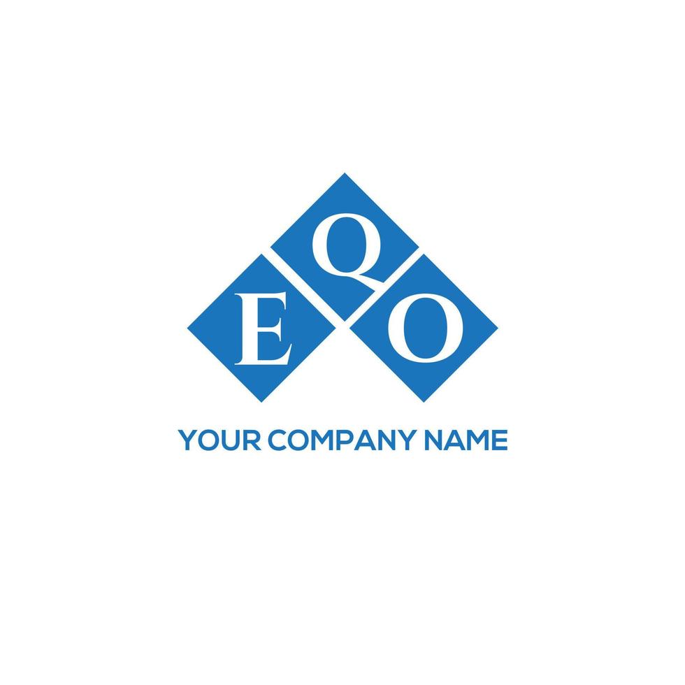 EQO letter logo design on white background. EQO creative initials letter logo concept. EQO letter design. vector