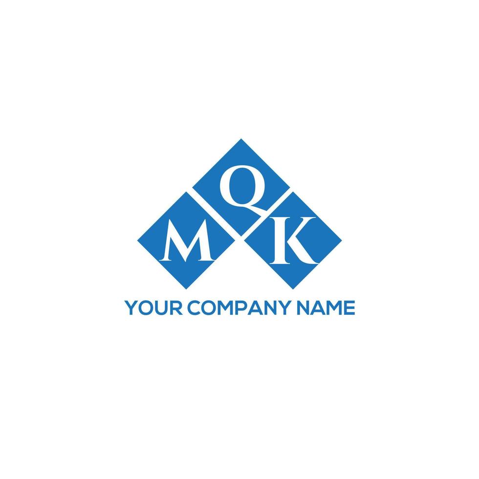 concepto de logotipo de letra de iniciales creativas mqk. mqk letter design.mqk letter logo design sobre fondo blanco. concepto de logotipo de letra de iniciales creativas mqk. diseño de letras mqk. vector