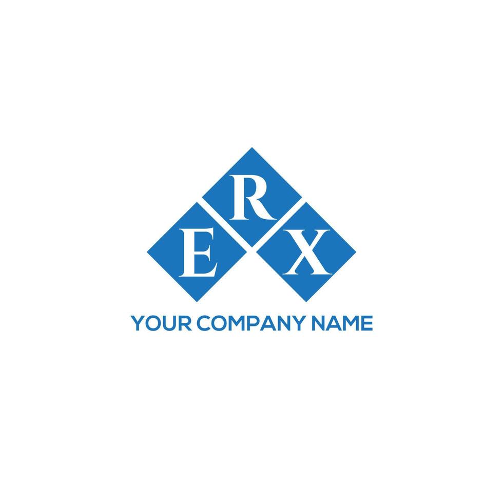 ERX letter logo design on white background. ERX creative initials letter logo concept. ERX letter design. vector