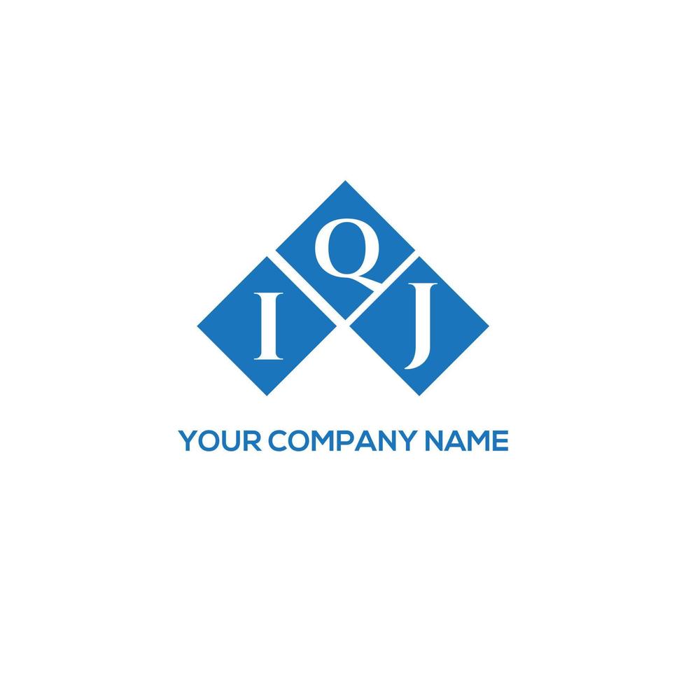 IQJ letter logo design on white background. IQJ creative initials letter logo concept. IQJ letter design. vector