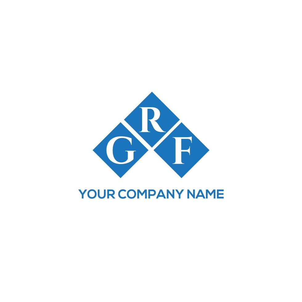 diseño de logotipo de letra grf sobre fondo blanco. concepto de logotipo de letra de iniciales creativas grf. diseño de letras grf. vector