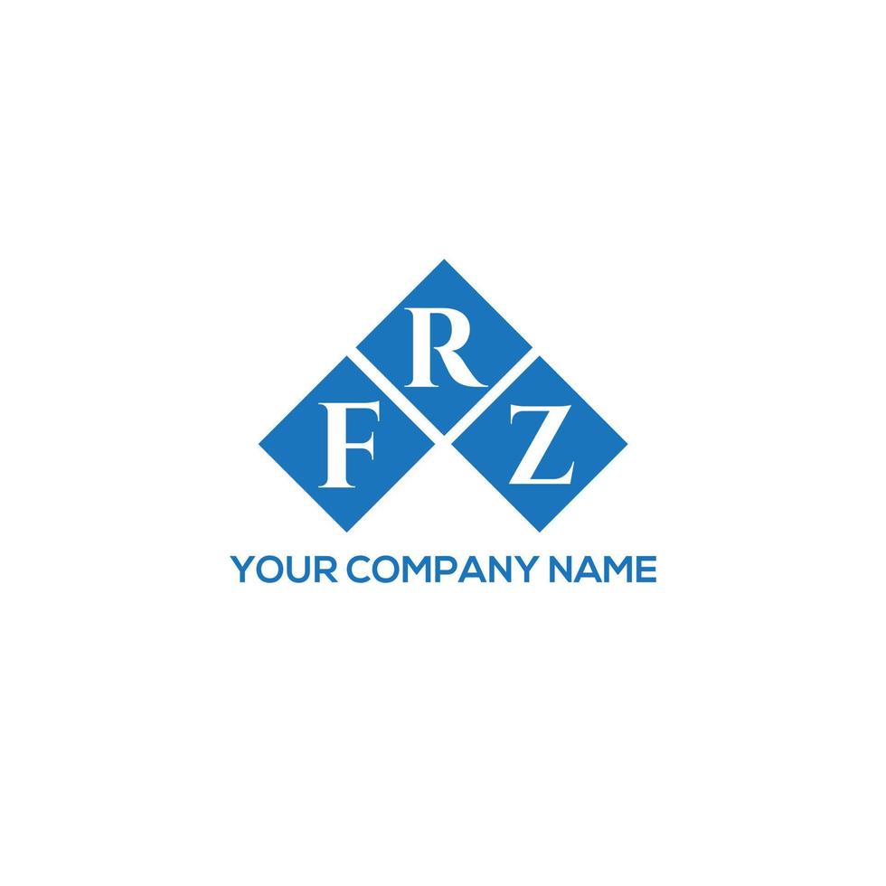 FRZ letter logo design on white background. FRZ creative initials letter logo concept. FRZ letter design. vector