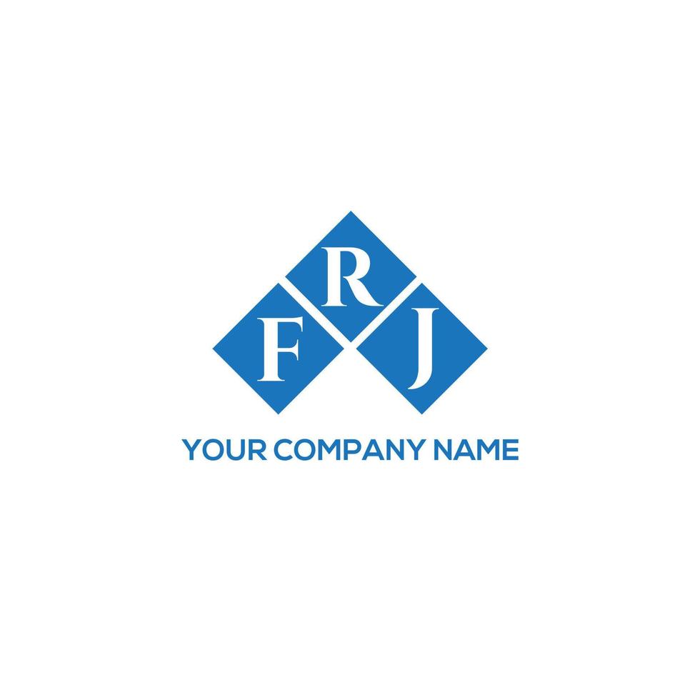 FRJ letter logo design on white background. FRJ creative initials letter logo concept. FRJ letter design. vector