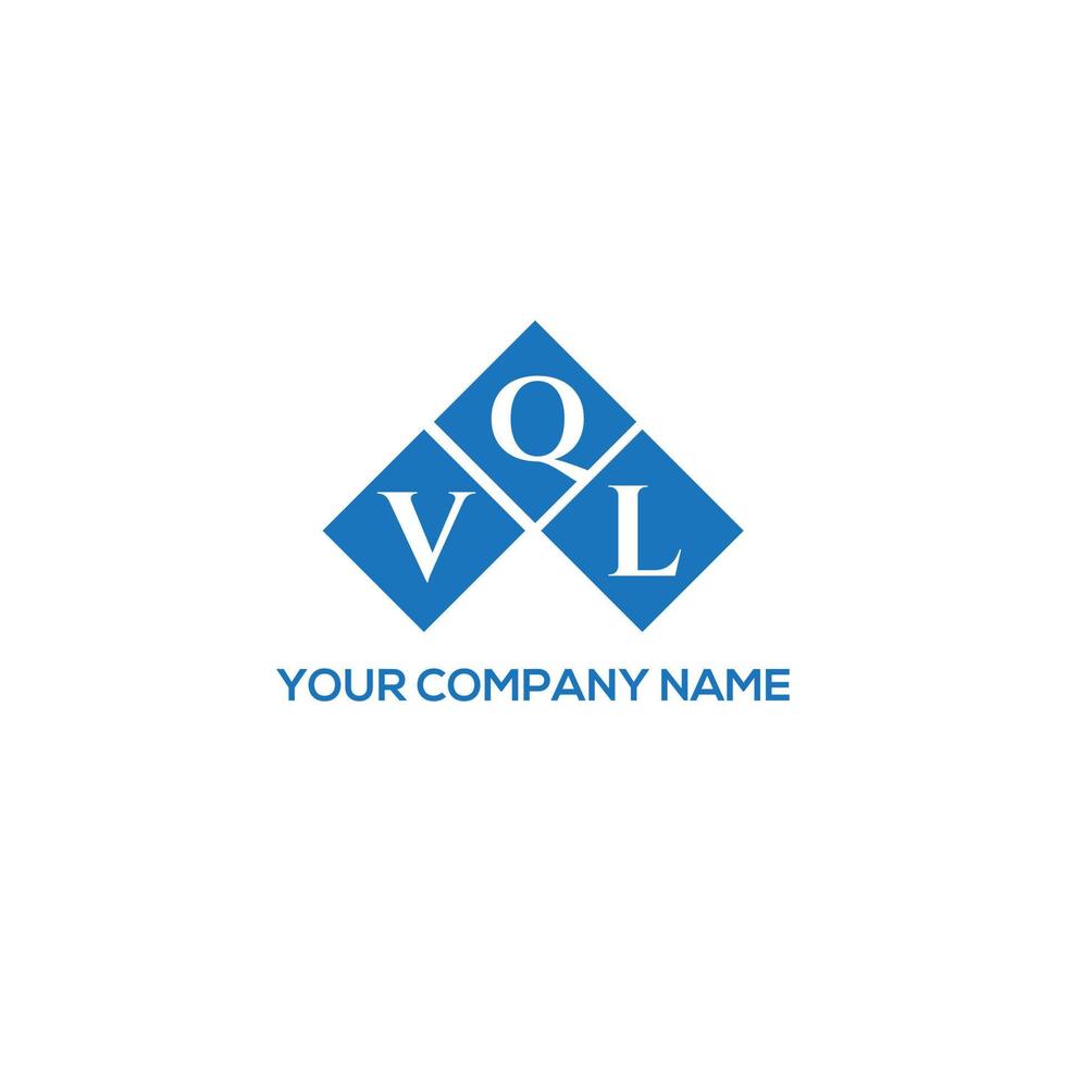 diseño de logotipo de letra vql sobre fondo blanco. Concepto de logotipo de letra de iniciales creativas vql. diseño de letras vql. vector