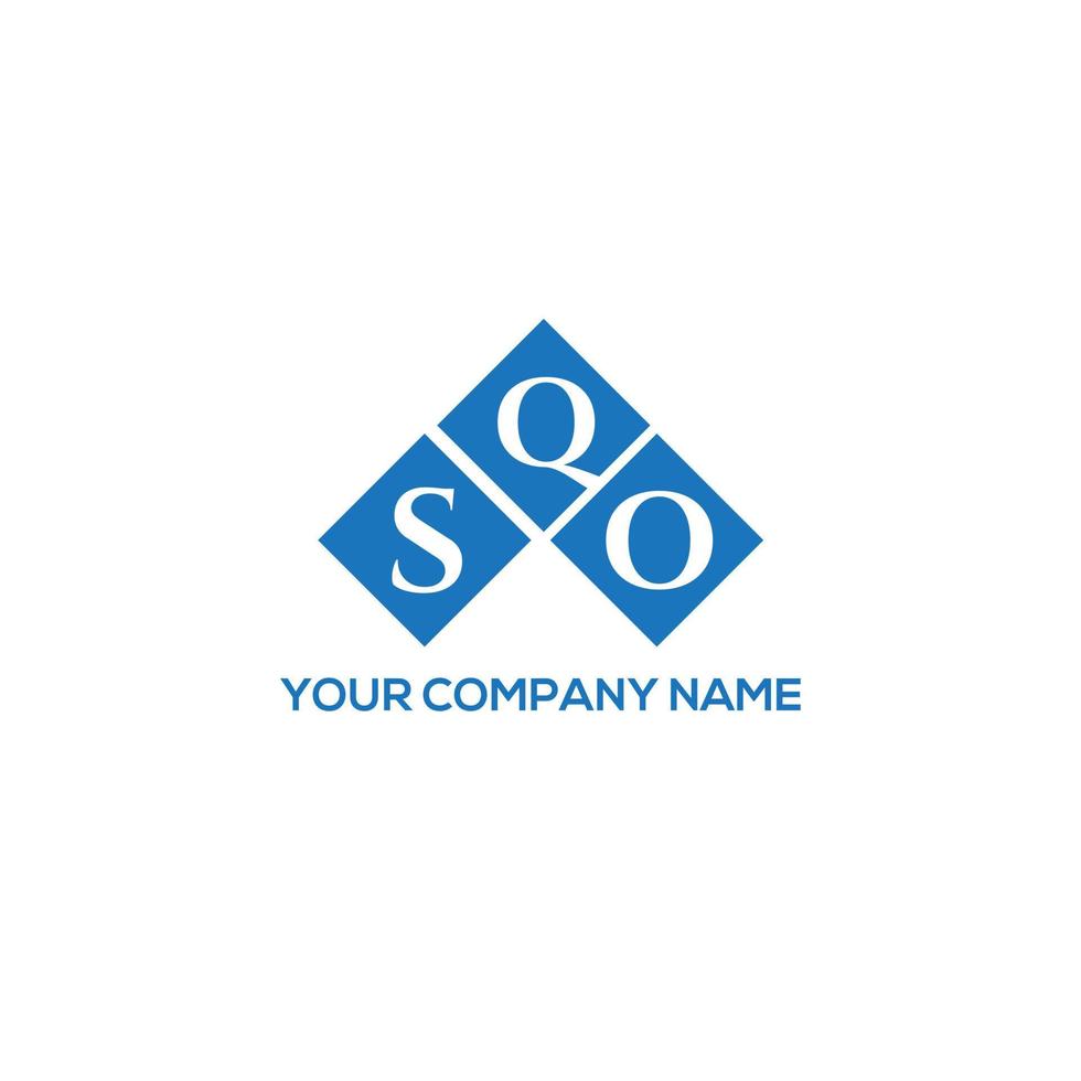 SQO letter logo design on white background. SQO creative initials letter logo concept. SQO letter design. vector