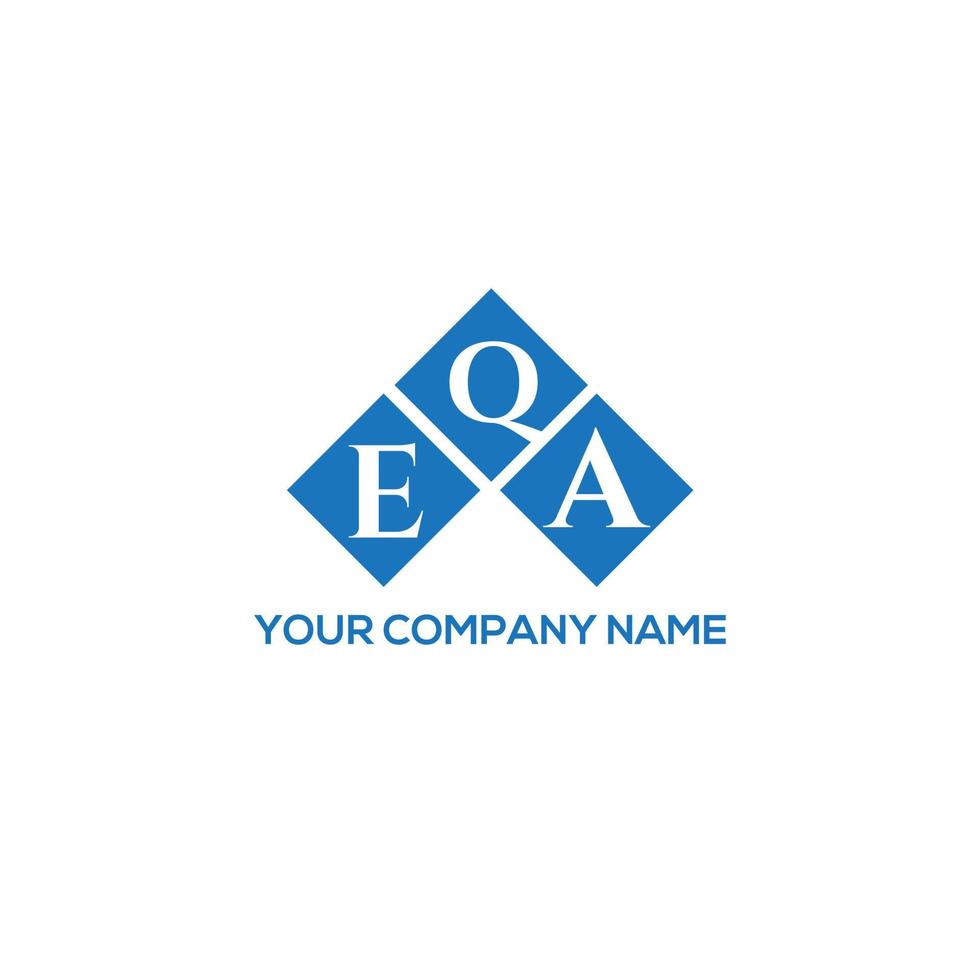 QEA letter logo design on white background. QEA creative initials letter logo concept. QEA letter design. vector