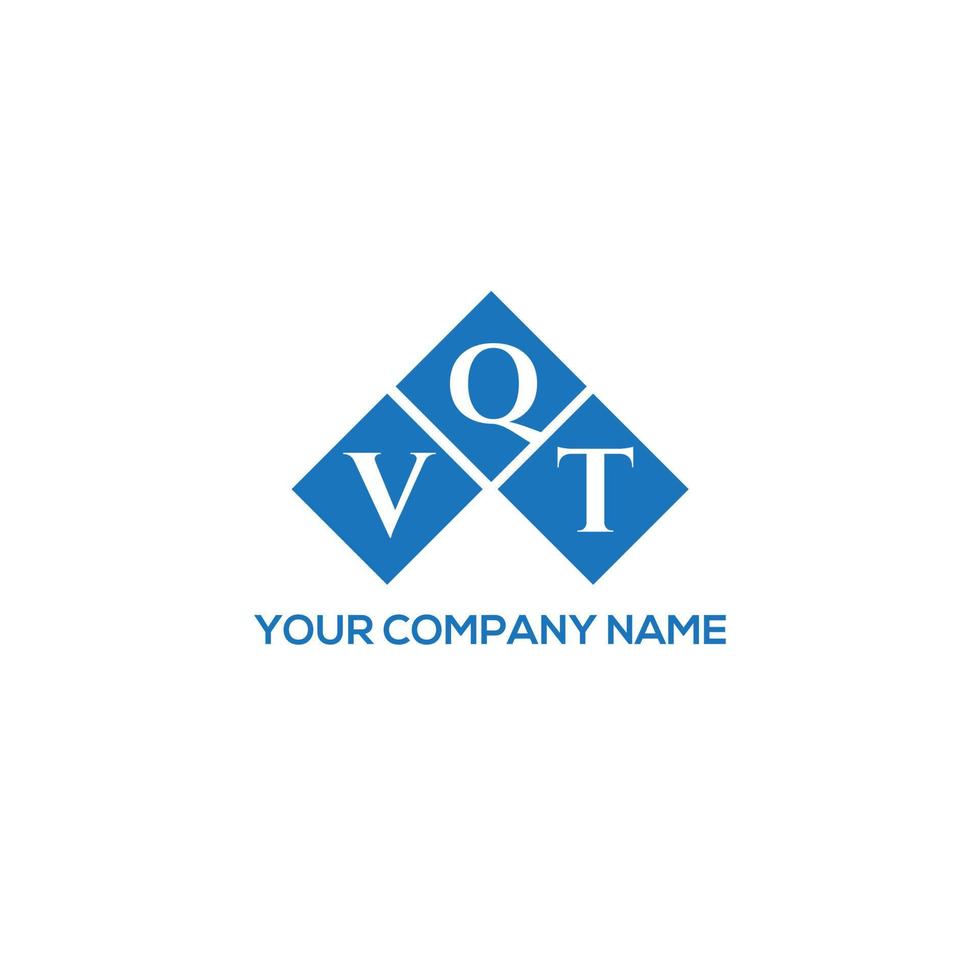 VQT letter logo design on white background. VQT creative initials letter logo concept. VQT letter design. vector