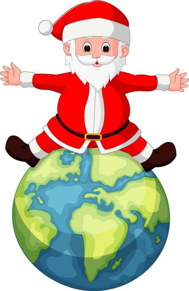 Happy Santa Claus vector