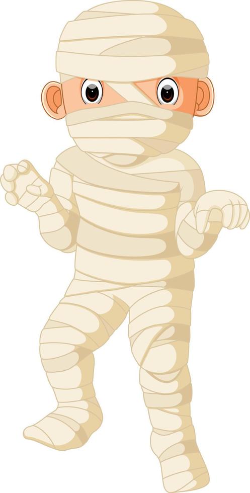 Cartoon Egyptian mummy vector