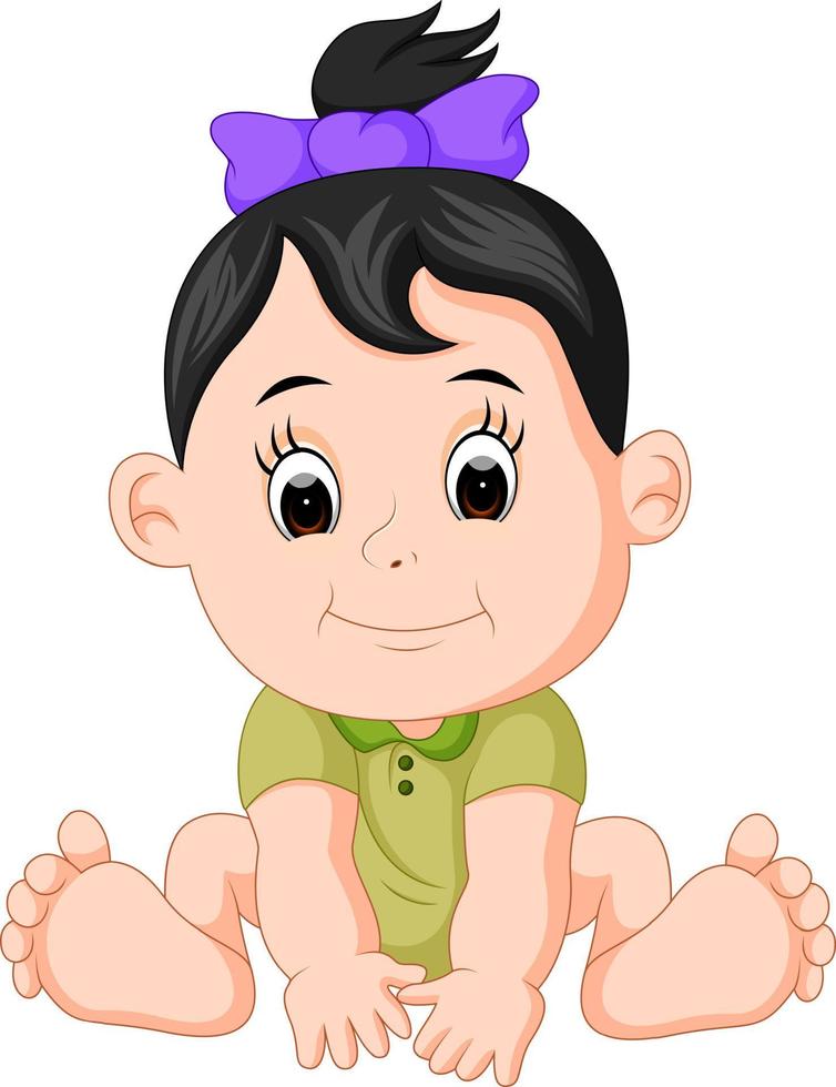 cartoon cute baby vector