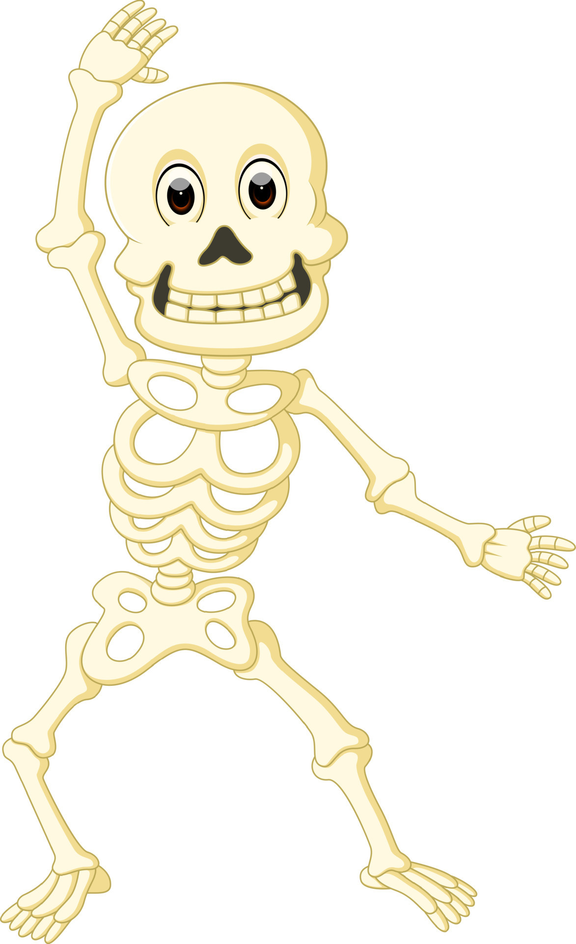 Cartoon funny human skeleton dancing 8658002 Vector Art at Vecteezy