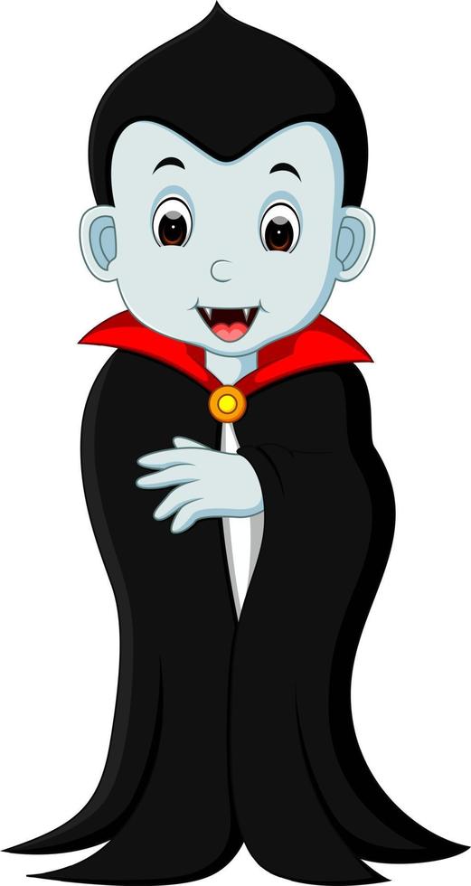Cute Dracula Cartoon vector