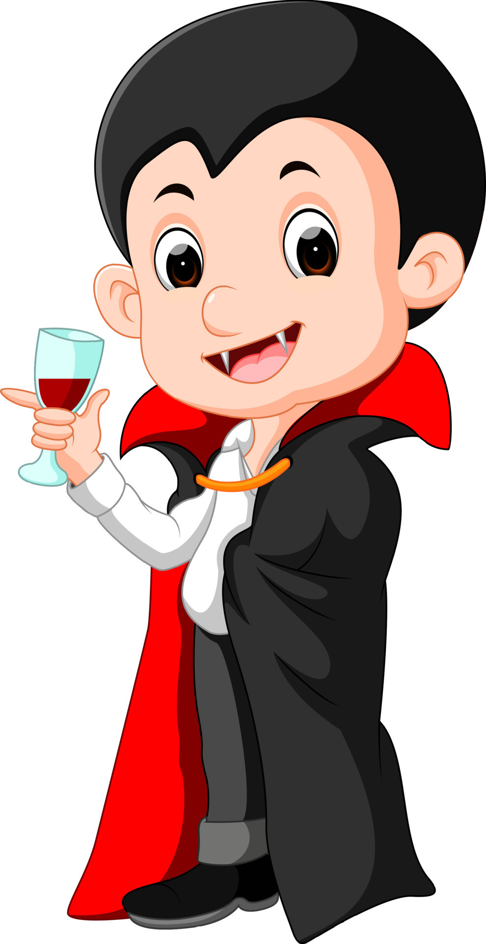 Cartoon Dracula with glass of blood 8658094 Vector Art at Vecteezy