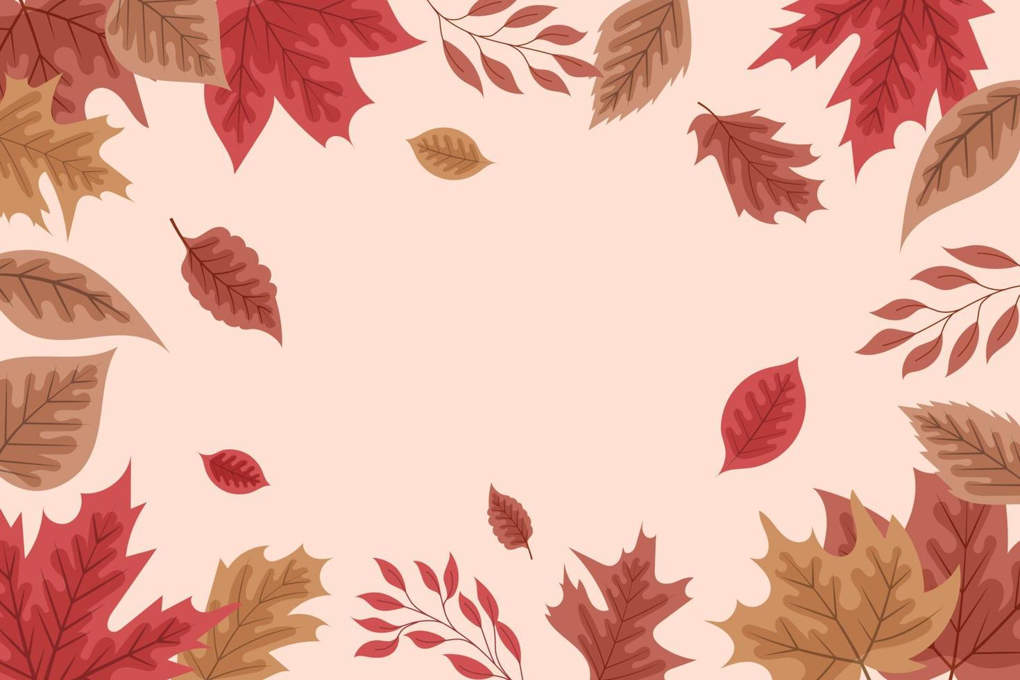 Fallen Leaves Background vector