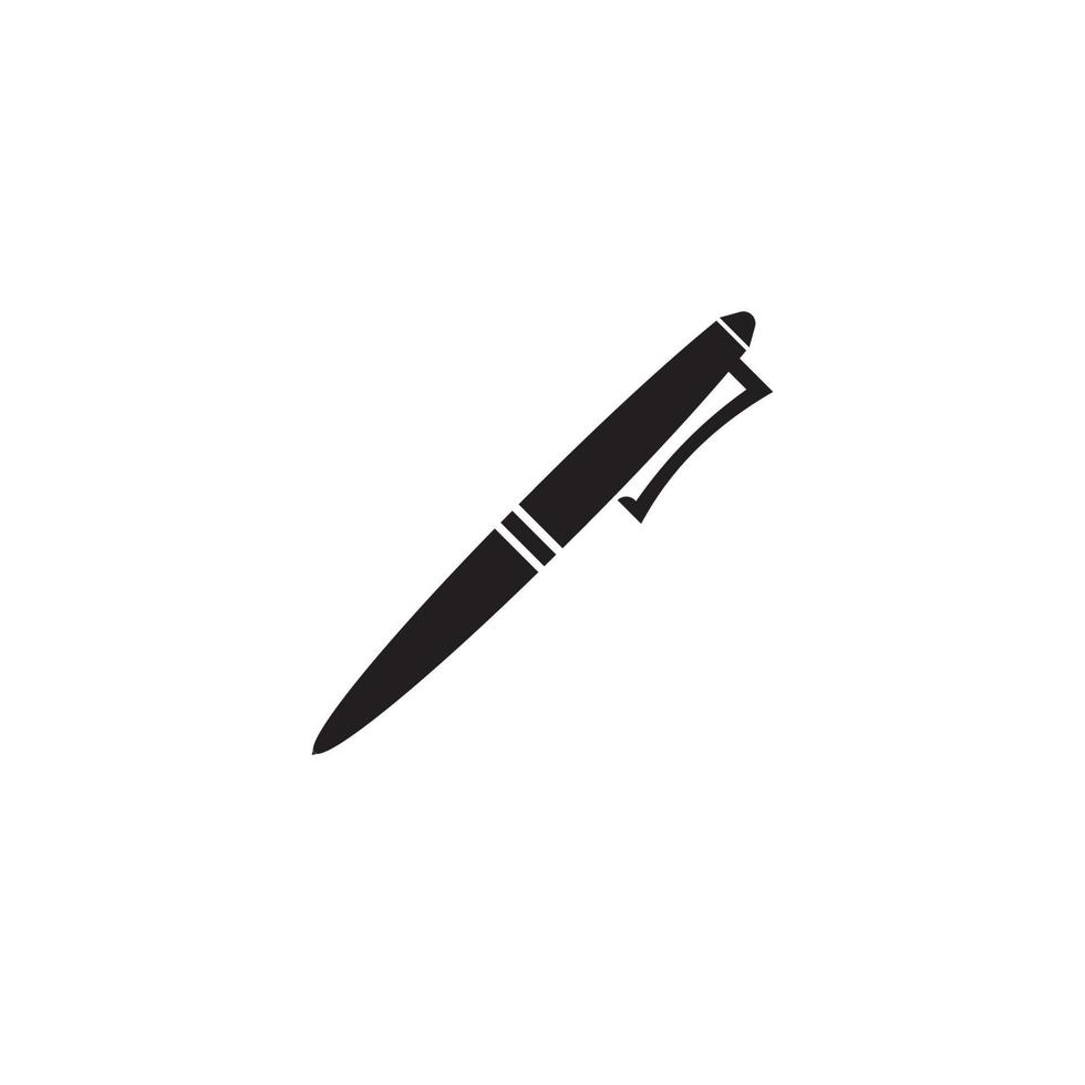 Pen Icon Vector Logo Template design illustration