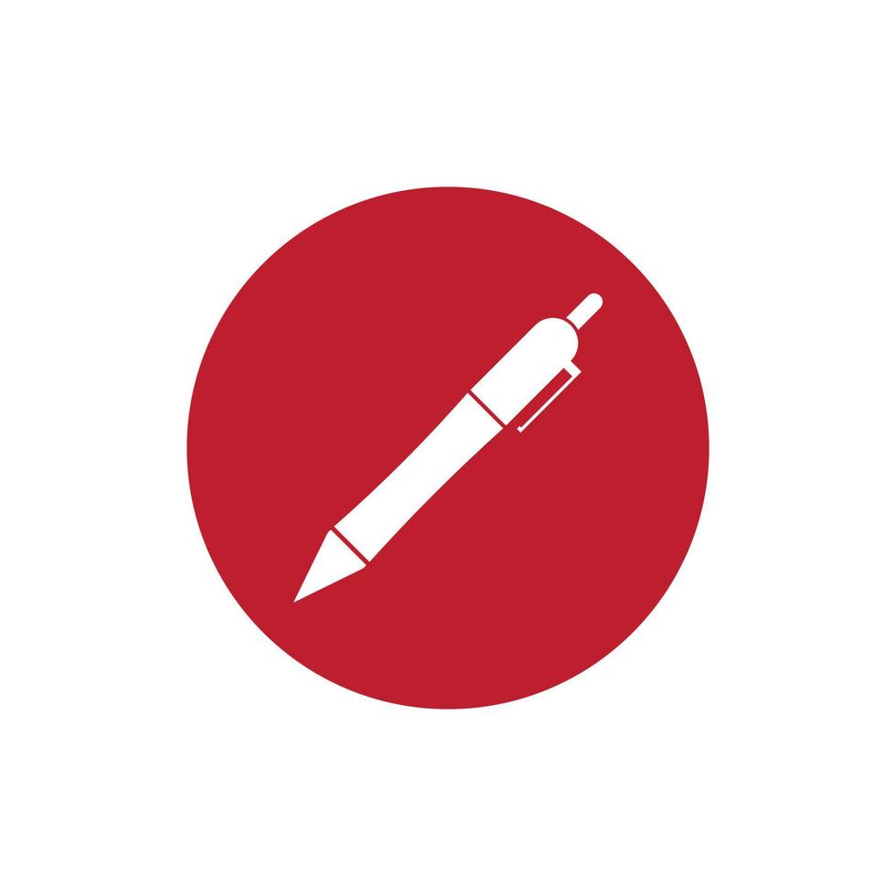 Pen Icon Vector Logo Template design illustration