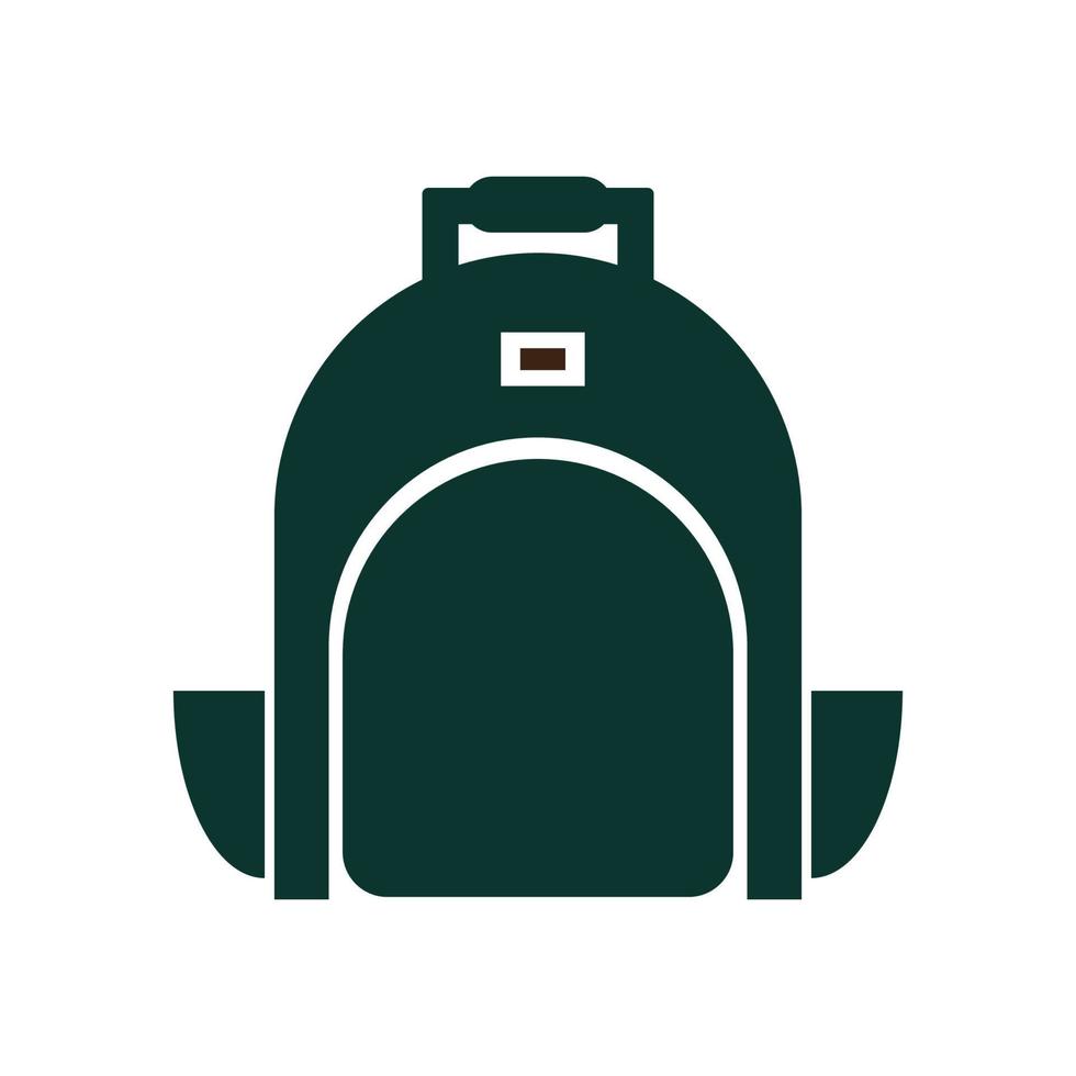 bagpack logo design vector