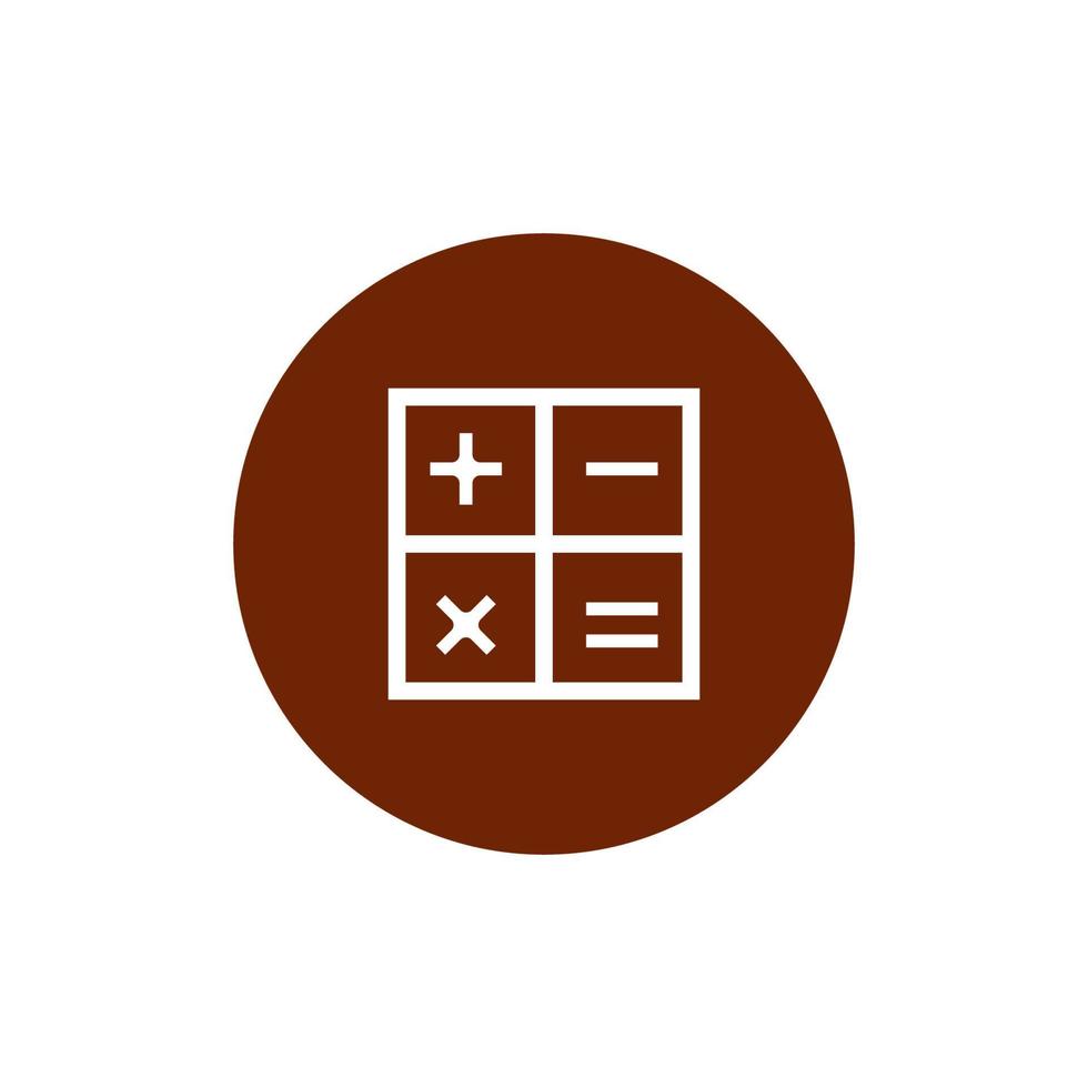 calculator logo design vector