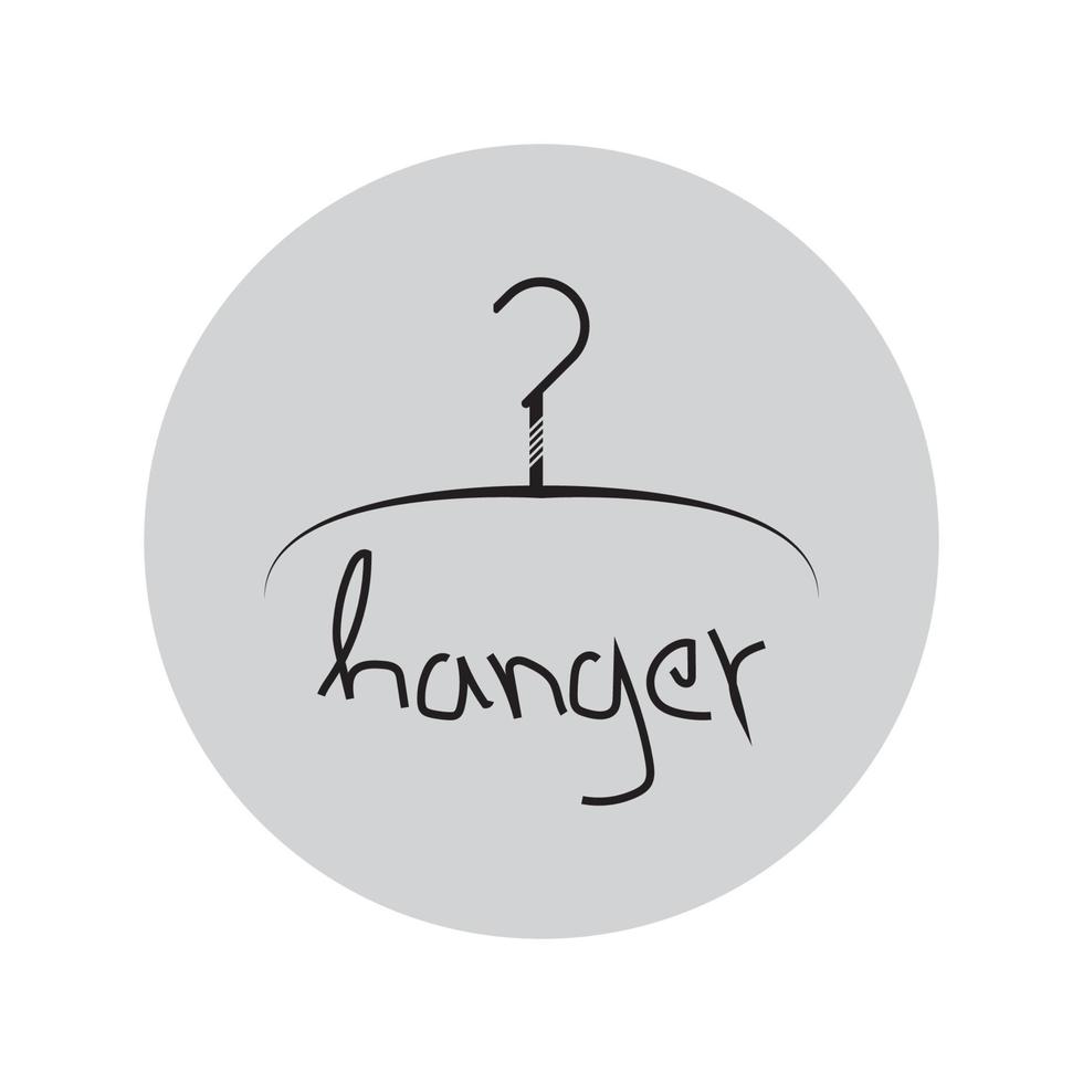 Hanger logo design vector