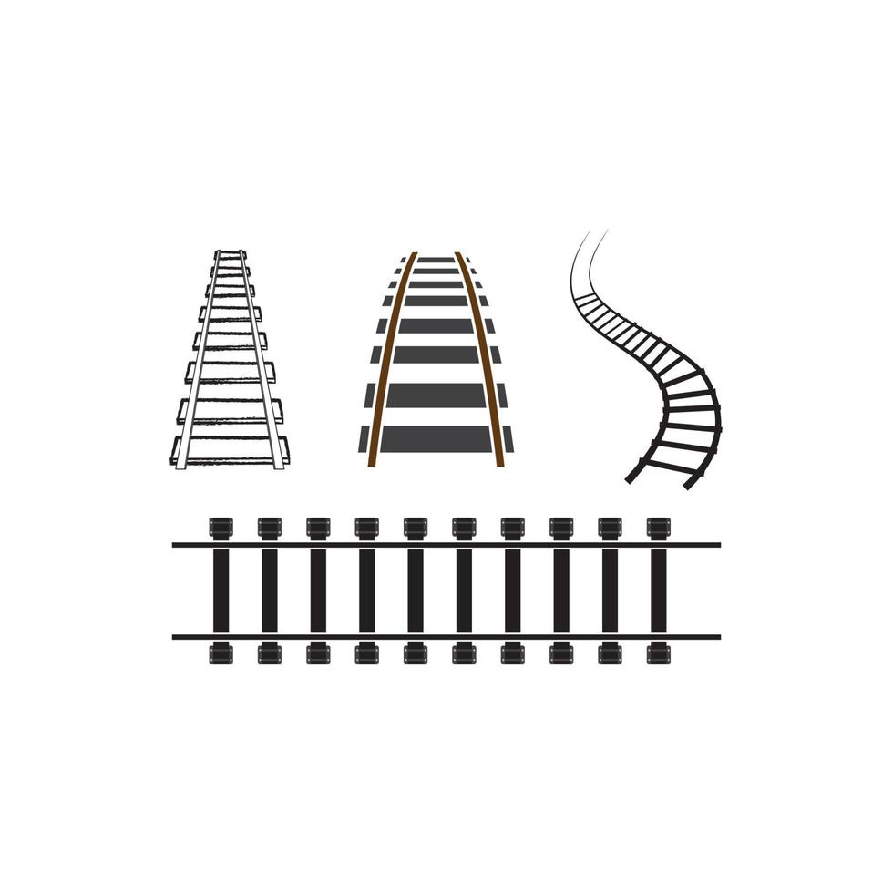 railway logo design vector