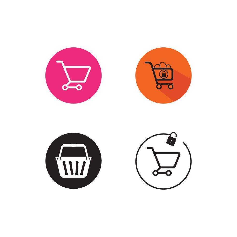 shopping logo design vector