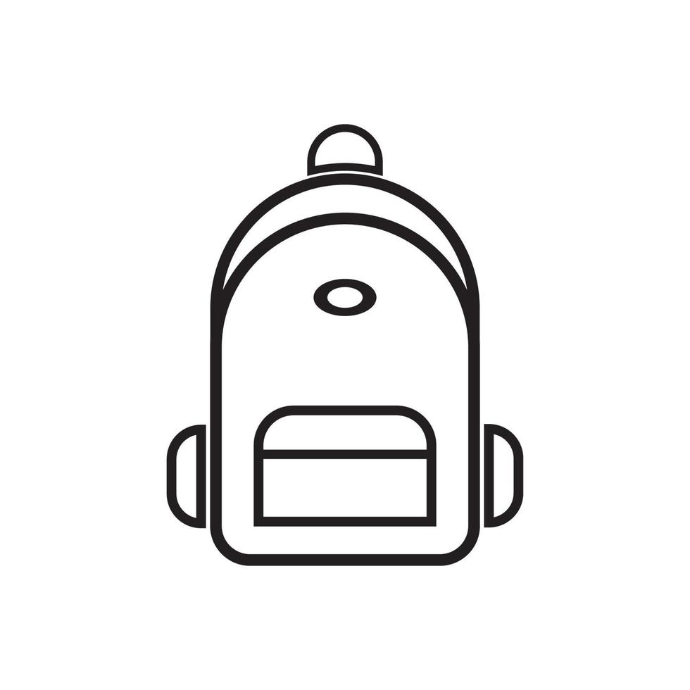 bagpack logo design vector