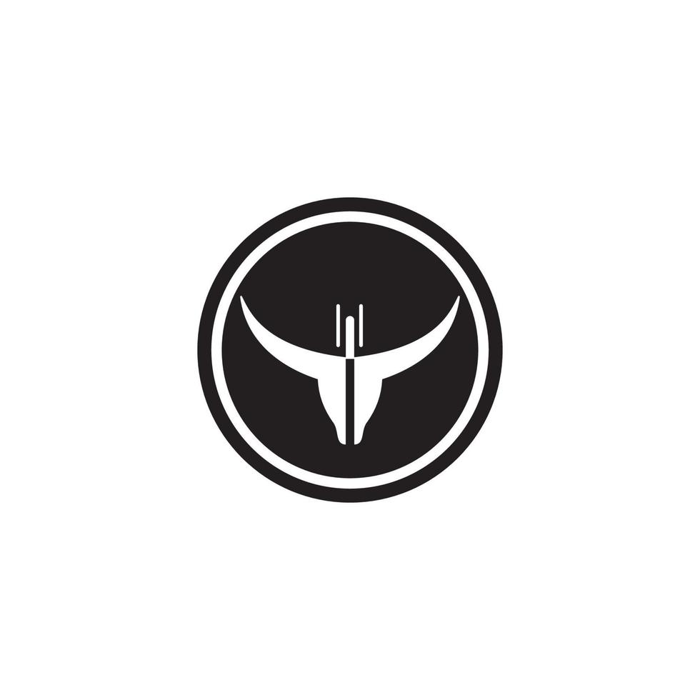 taurus logo design vector