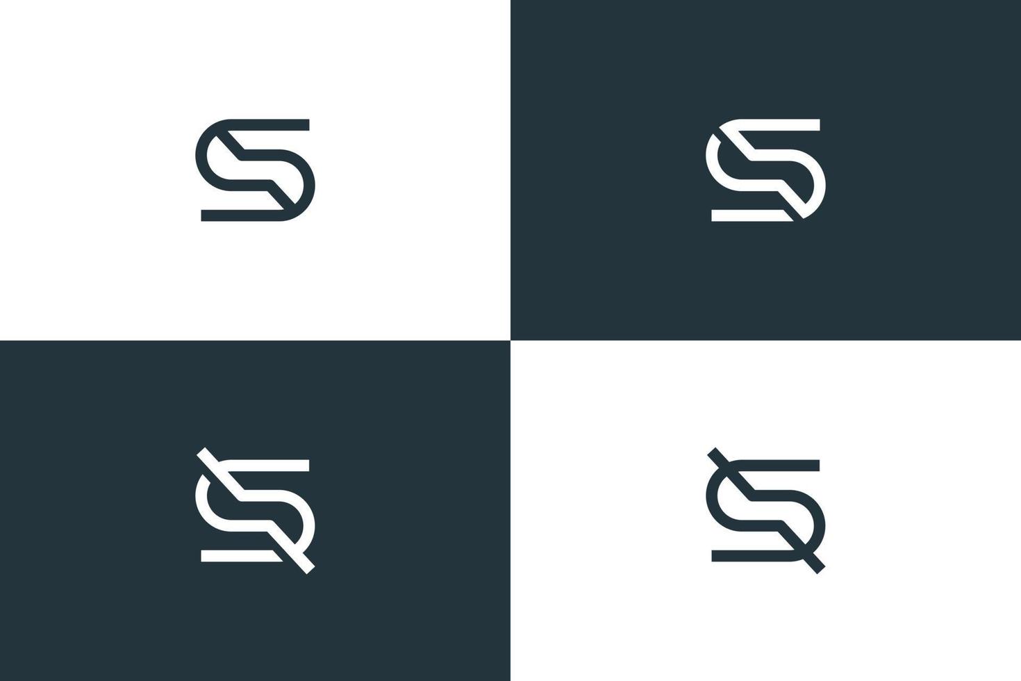 Initial Letter S Simple Logo Design Vector Template