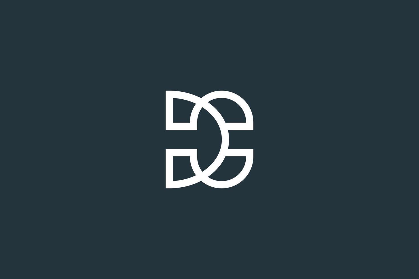Initial Letter DC Logo Design Vector Template