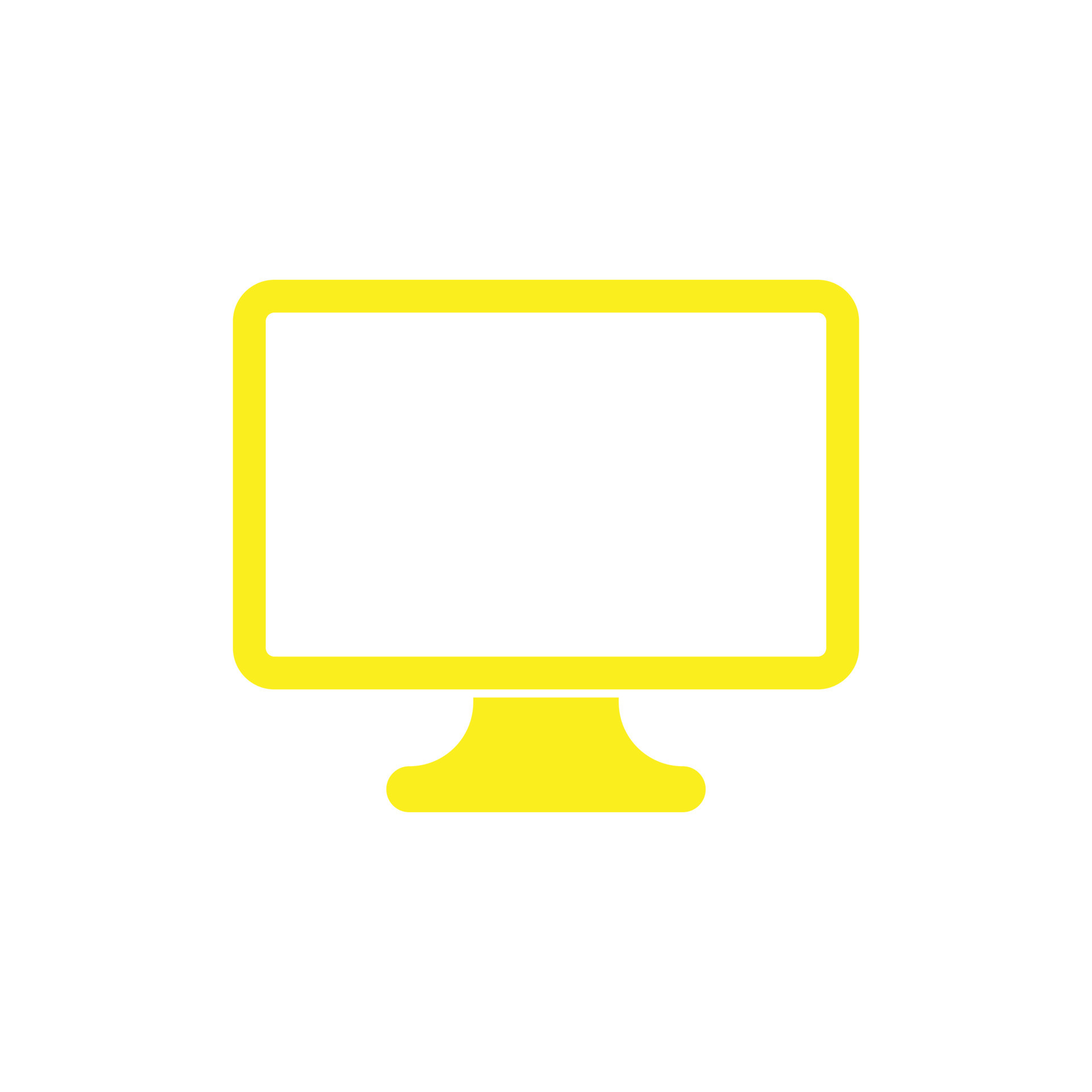 monitor de vector amarillo eps10 o icono de pc en un estilo moderno y