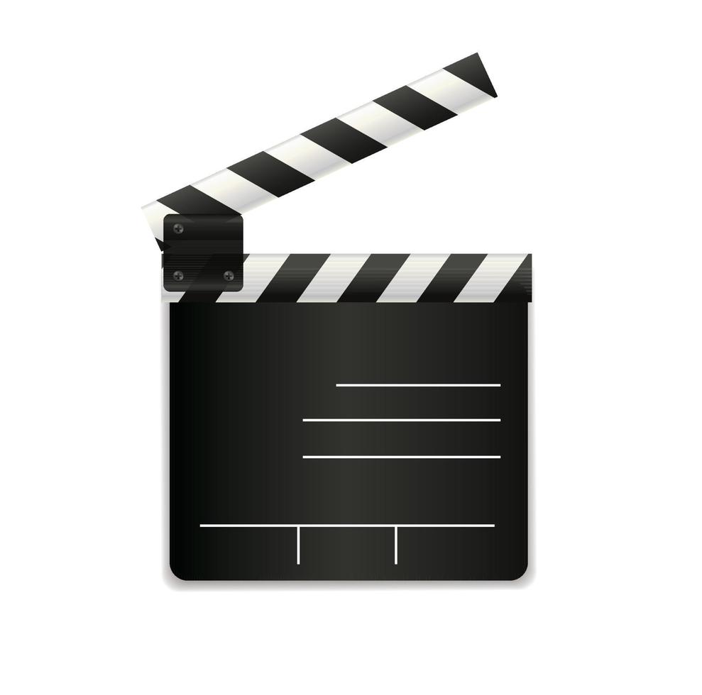 clapper film. film clapper icon vector