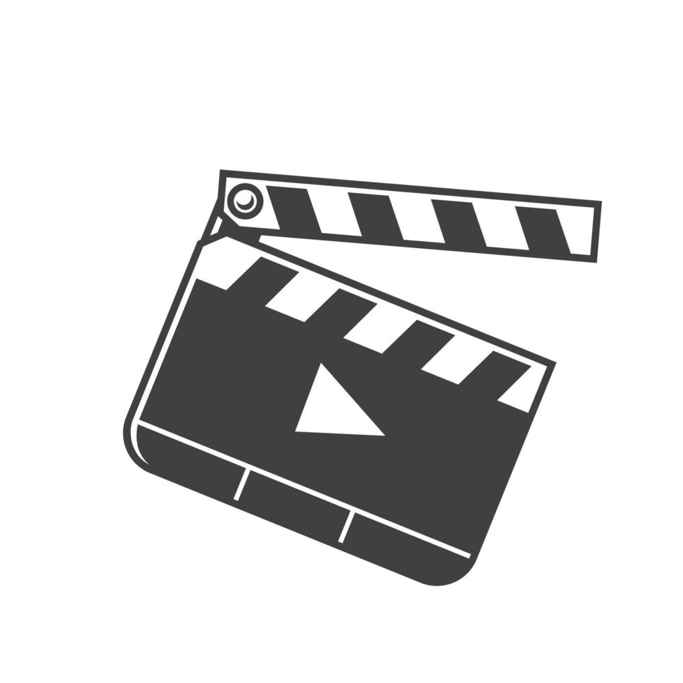 clapper film. film clapper icon vector