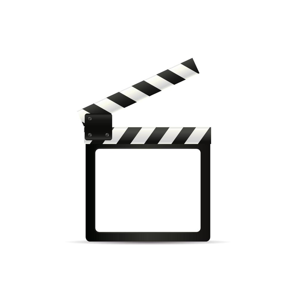clapper film. film clapper icon vector
