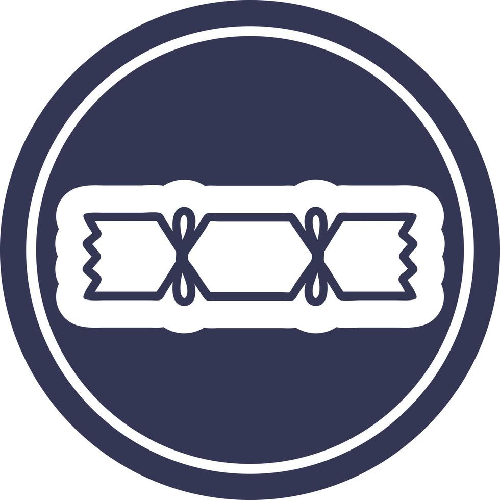 christmas cracker icon vector
