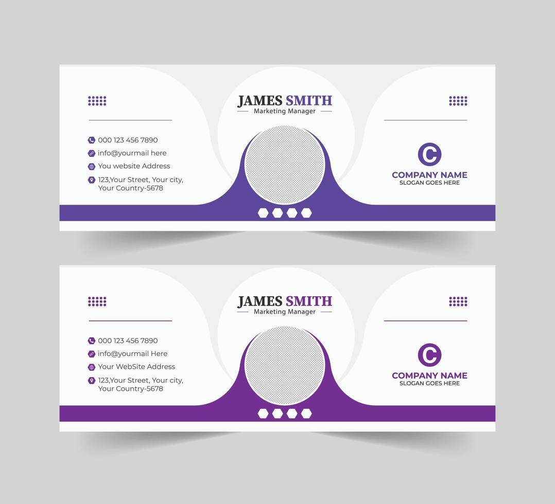 Corporate Email Signature Template Vector Mailing Email Signature Collection Business Email Signatures Design evelopment If Your Business Promotion