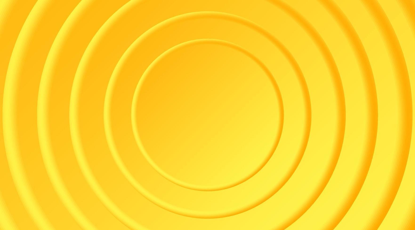 Fondo mínimo geométrico amarillo 3d e ilustración de vector libre de banner