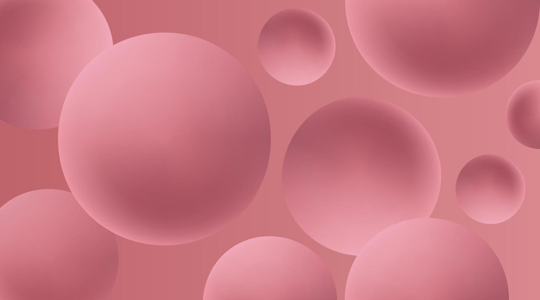 Abstract 3D spheres geometric minimal gradient wallpaper and banner free vector template